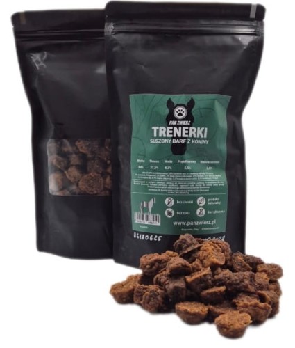 Suszony Barf z koniny 250 g dla psów - opakowanie