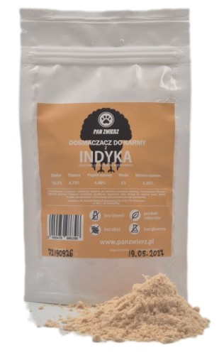 Dosmaczacz z liofilizowanego indyka 40 g – naturalna posypka do karmy - zdjęcie główne